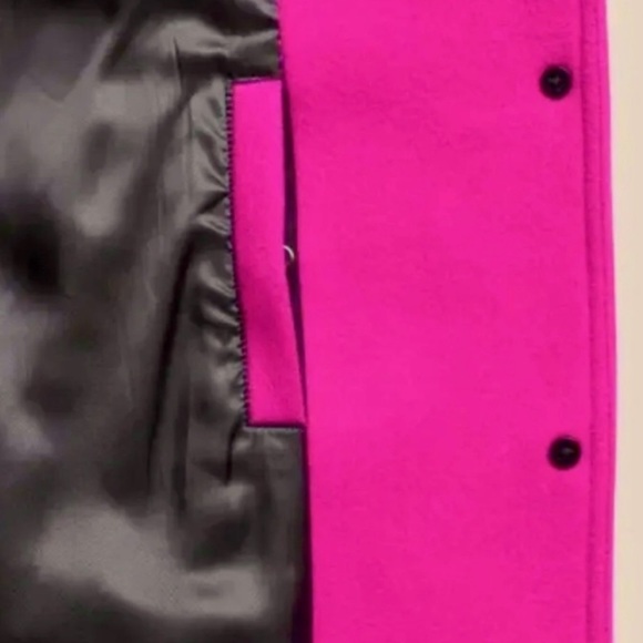 NWT! Banana Republic Pink Fuscia Italian Melton Cocoon Coat - Multiple Sizes - Picture 6 of 6